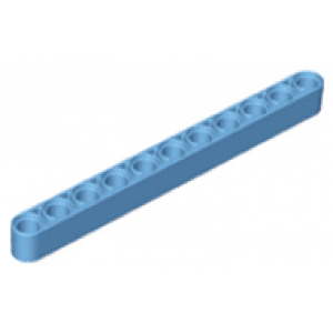 technic hefbalk dik 1x11 medium blue